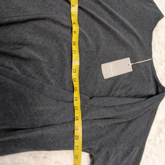 Bellambia Women's Gray 3/4 Sleeves Blouse Top Size M - Picture 3 of 8